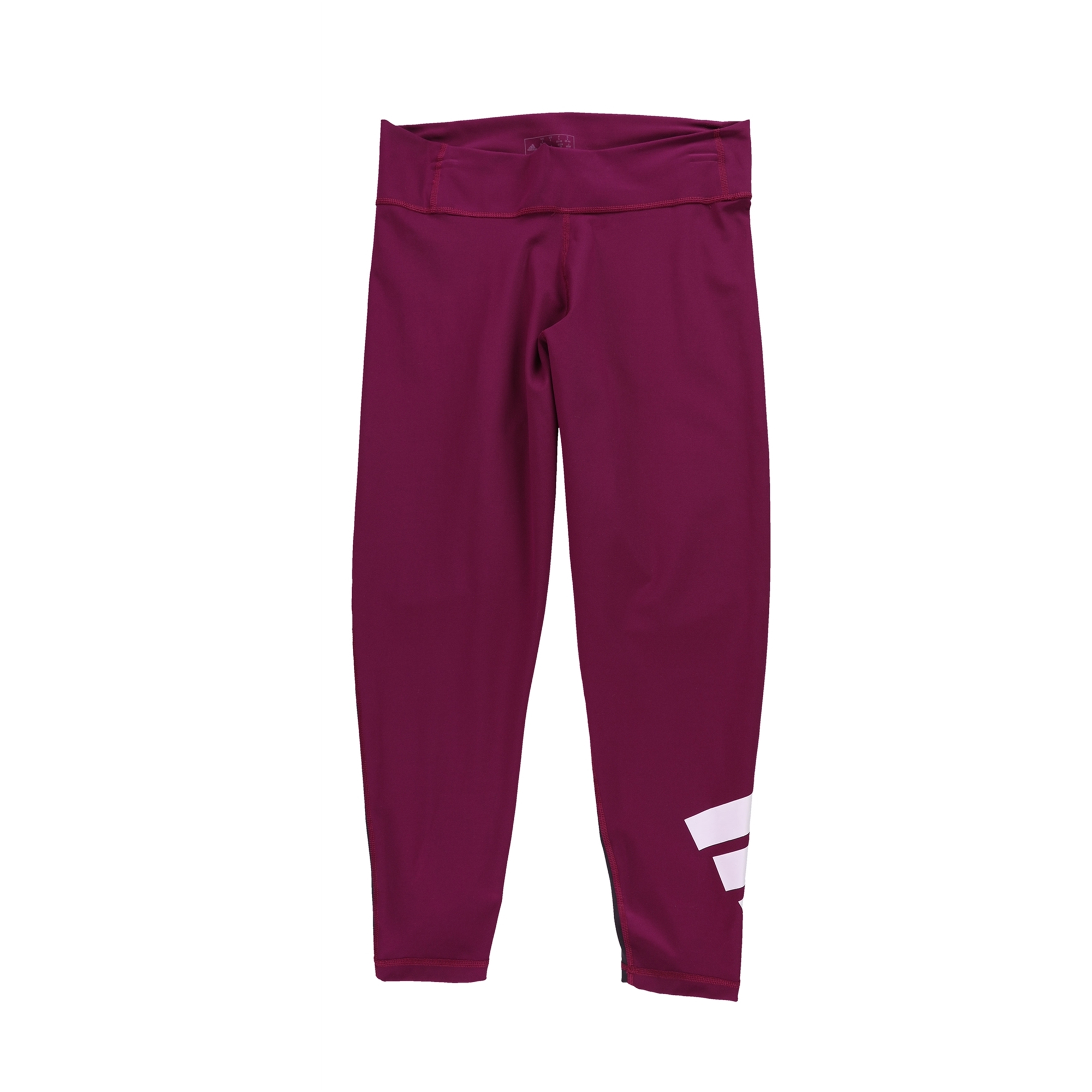 Adidas Womens ColorBlock Compression Athletic Pants, Purple, Large