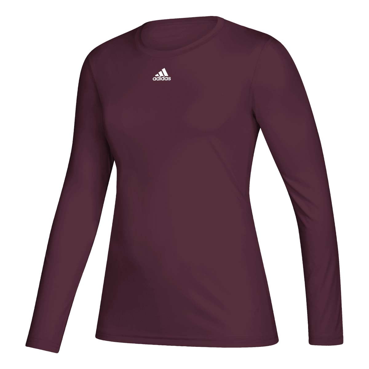 Adidas Womens Creator Long Sleeve Maroon | White LG