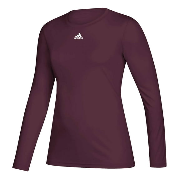Adidas Womens Creator Long Sleeve Maroon | White MD