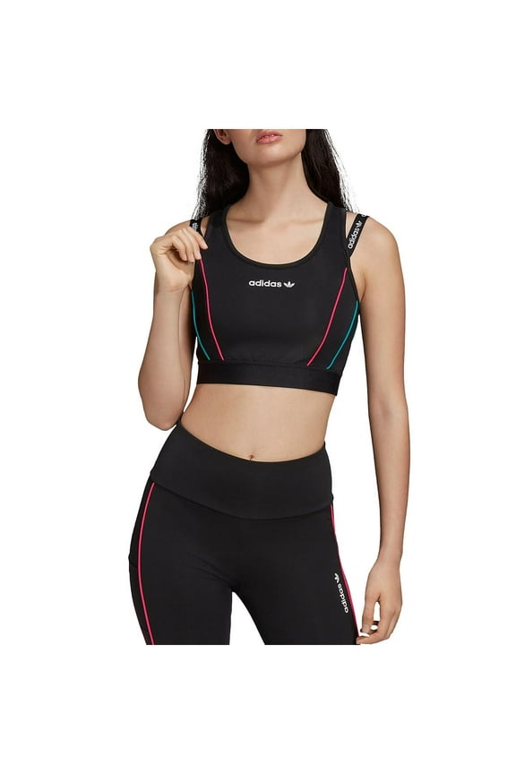 Womens Fitness Running Sports Bra Black XS