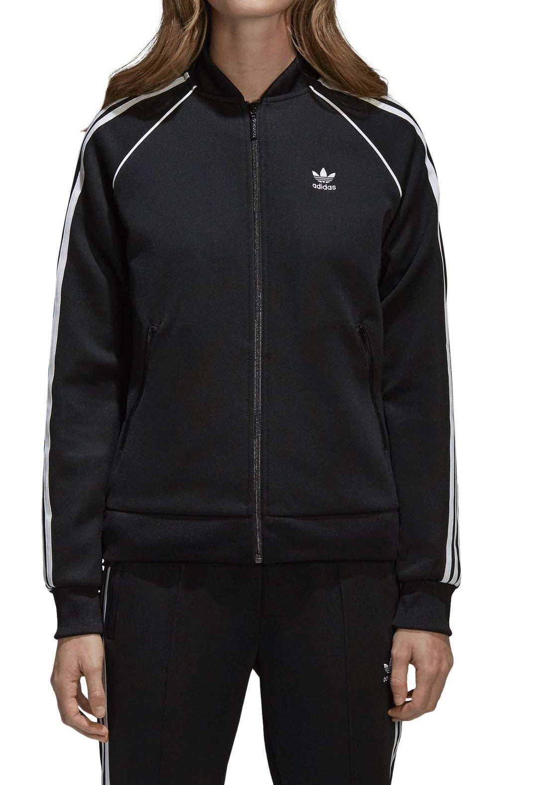 Adidas Women s Half Zip ID Pullover Windbreader Jacket Shock Cyan Walmart