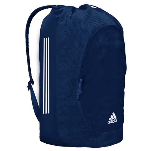 Adidas Adult Youth Wrestling Gear Bag Backpack Equipment 24" x 12" (Navy/White)