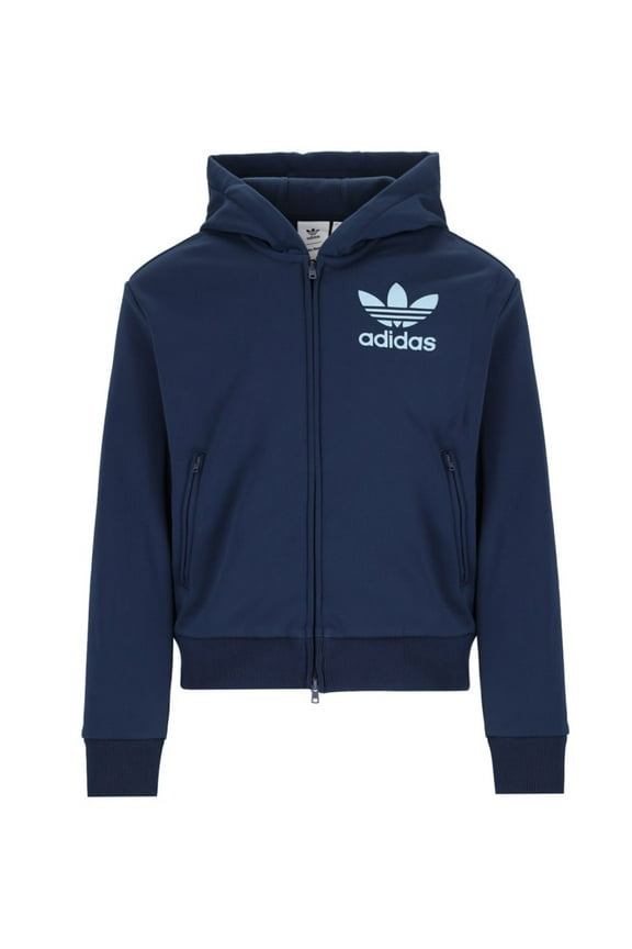 Navy Blue Fabric Hoodie (Men's)