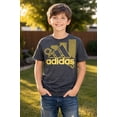 thumbnail image 1 of Adidas Youth Boys' Stay Dry Moisture-Wicking Aeroready Gray T-Shirt size M, 1 of 3