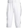 thumbnail image 1 of Adidas Youth Icon Pro Piped Knicker Baseball Pants SM White | Black, 1 of 2