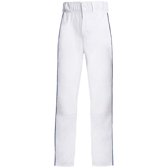 Adidas Youth Icon Pro Piped Open Hemmed Baseball Pants White | Royal SM