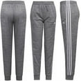 thumbnail image 1 of Adidas Youth Jogger Pants – Gray Sweatpants for Boys & Girls, Size S (7/8), 1 of 6