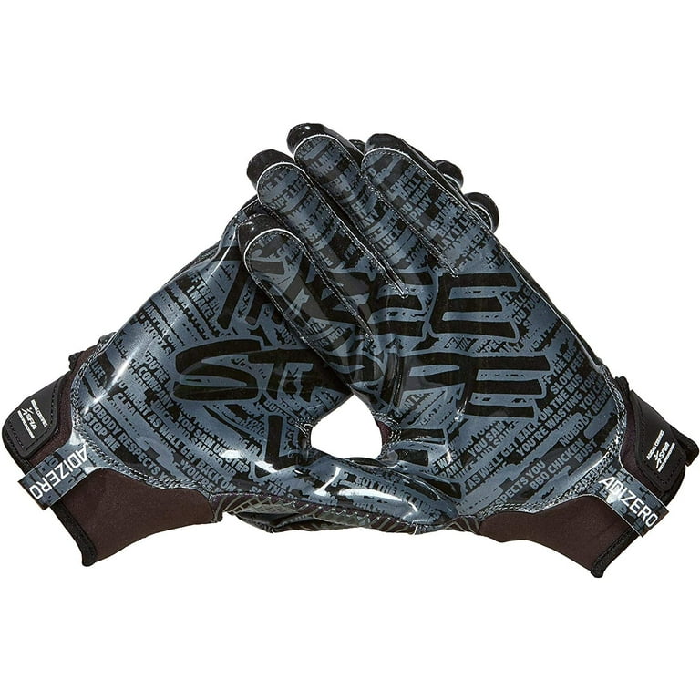 Adidas Youth s Receiver Gloves Adizero 5 Star 8.0 Three Stripe Life Black