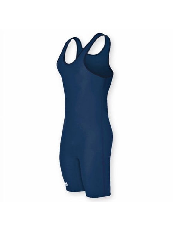 aS101s Lycra Solid Wrestling Singlet, Adult, Navy, 3X-Large