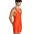 thumbnail image 1 of Adidas aS101s Lycra Solid Wrestling Singlet, Adult, Orange, 3X-Large, 1 of 1