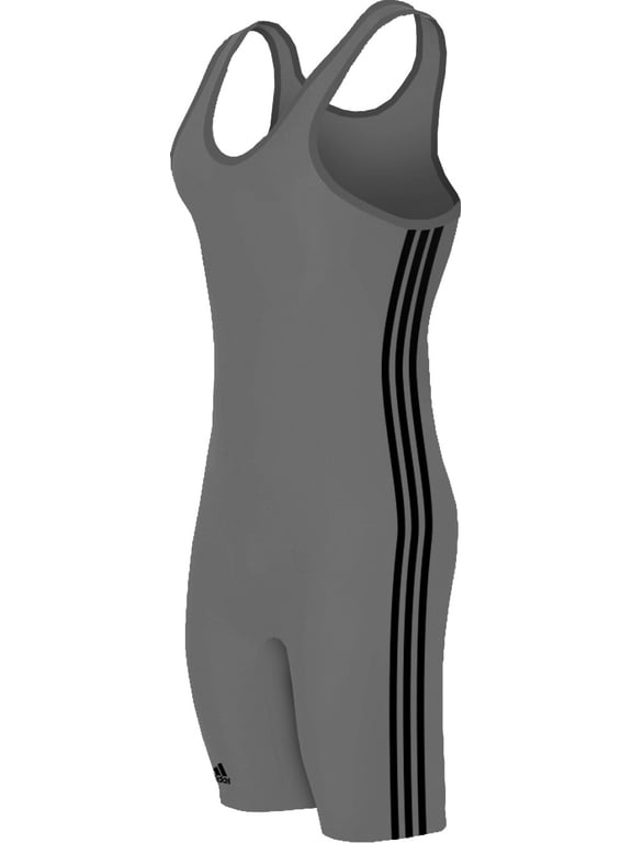 aS102s Men's Wrestling 3-Stripe Singlet