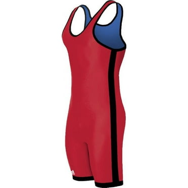 Adidas aS103r Men's Wrestling 1-Stripe Reversible Singlet