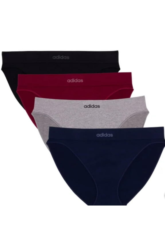 womens Seamless Bikini Underwear 4-pack (US, Alpha, X-Large, Regular, Regular, Multi Black)