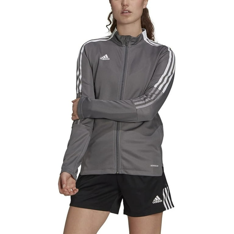 Adidas womens Tiro 21 Track Jacket Team Grey X Large Walmart