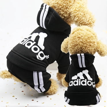 Adidog Winter Hoodie For Small Dogs – Funny Fleece Sweater, Fits French Bulldog (Check Size Chart!)