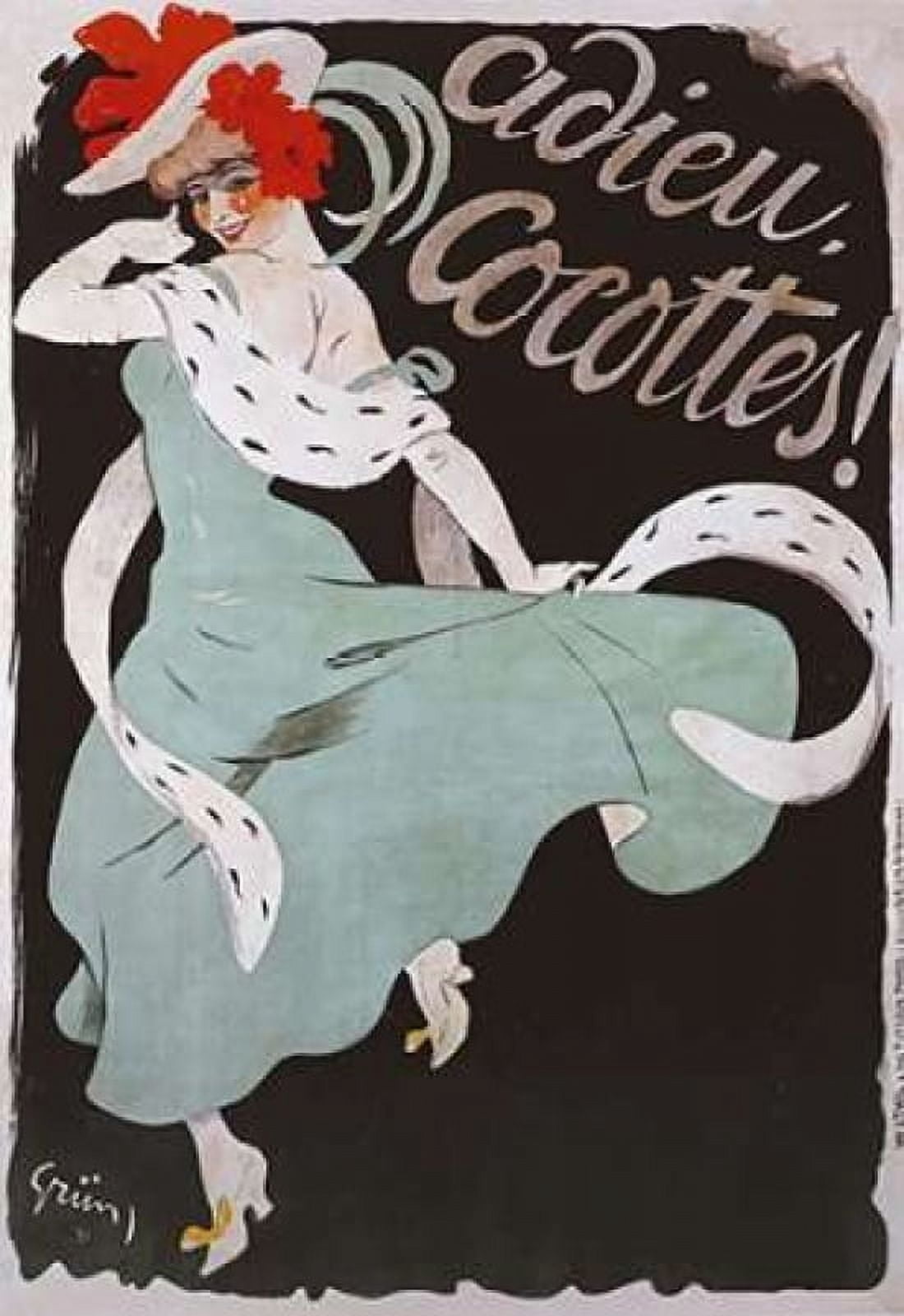 Adieu Cocottes Canvas Art - Jules-Alexandre Grun (20 x 28)
