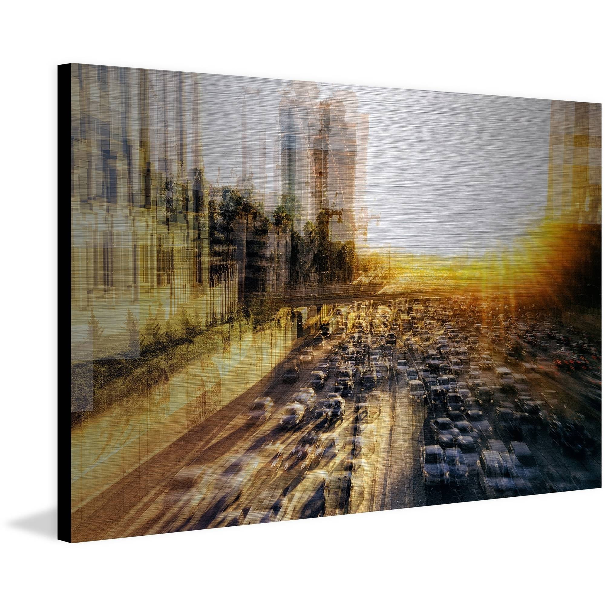 "Adieu" Painting Print on Brushed Aluminum