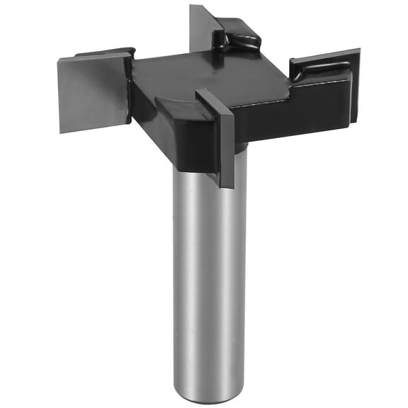 Adifare 1/2inch Shank CNC Spoilboard Surfacing Router Bit Carbide Woodworking Slab Flattening Router Bit 2inch Cutting Diameter for Wood Plywood