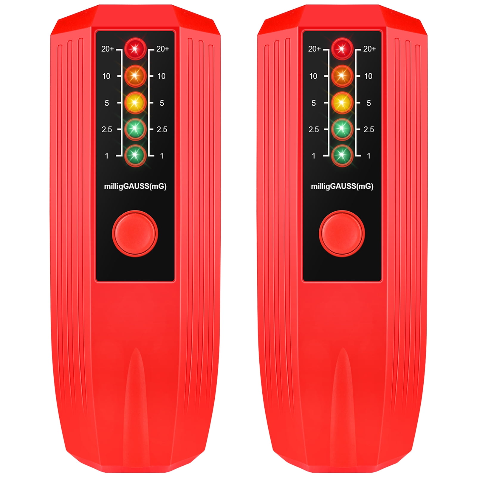 Adifare 2Pcs EMF Meter Radiation Field Detector 50Hz20000Hz Portable EMF Reader