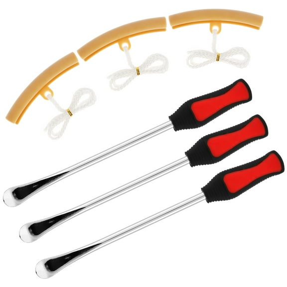 Adifare 3Pcs Motorcycle Tyre Repair Tool Spoon Set 14.5 inch Tire Levers Spoon Heavy Duty Motorcycle Tire Irons Tool Kit with Non-slip Handle Motorbike Tire Changing Spoons Lever