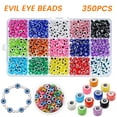 thumbnail image 1 of Adifare 450 Wholesale Evil Eye Beads for Bracelets NecklaceBulk Evil Eye Beads for Jewelry Making, Evil Eye Charms 15 Colors(6mm), 1 of 11