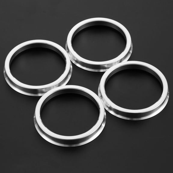 Adifare 4pcs Centric Spigot Hub Rings Heatproof Aluminum Alloy Wheel Hub Centric Rings 73.1mm OD to 67.1mm ID Wheel Spacer Set Shockproof Aluminium Wheel Hubrings for Car Vehicle Hub