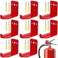 thumbnail image 1 of Adifare 8Pcs Fire Extinguisher Wall Hook Universal Fire Extinguisher Bracket with Screws Wall Mounted Fire Extinguisher Hanger Up to 20lbs for Fire Extinguisher, 1 of 6
