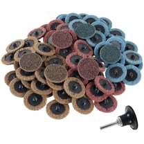 Adifare 90Pcs Nylon Sanding Discs Set 2in Quick Change Die Grinder Sanding Wheel with 1/4in Holder Fine Medium Coarse Wear-Resistant Deburring Sanding Discs for Plastic Glass