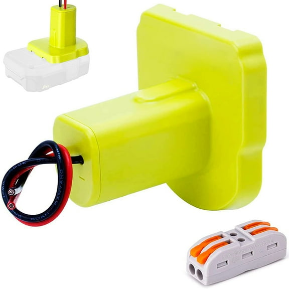 Adifare Battery Adapter Portable Insulated Battery Connector for Work Lamp Toy Car for Ryobi Lithium Ion Battery 18V ONE+ P189 P190 P191 P192 PBP002 PBP003 PBP004 PBP005 PBP193 P194 P195
