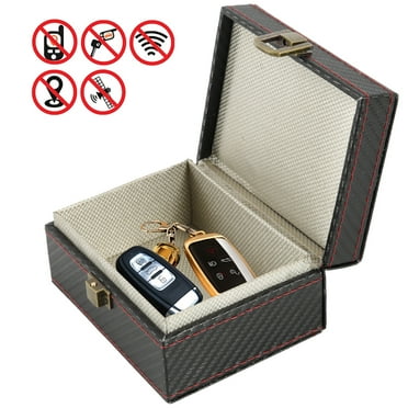 Adifare Car Key Blocker Faraday Box Car Key Signal Blocking Cage 11.6 x 9 x 5.8 cm Keyless Entry Car Keys Box Anti-Theft Faraday Box for Keyless Car Keys Security
