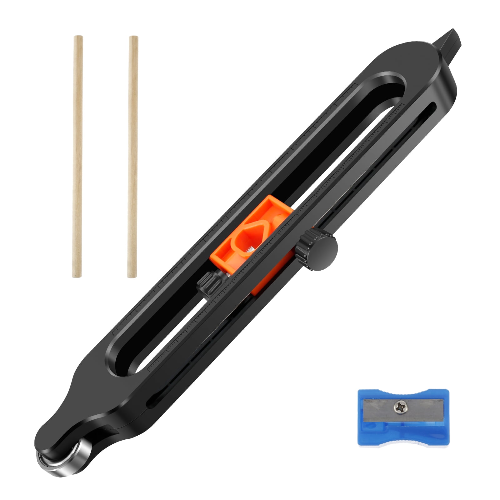 Adifare Contour Gauge with Lock, Adjustable Precise Contour Gauge Scribe Tool with 2 Pencils