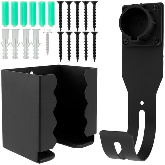 Adifare EV Charger Holder Wall Mount Cable Holder Durable EV Charger Holster with Charging Box Electric Vehicles Charger Holder for SAE J1772 Connector Electric Vehicles