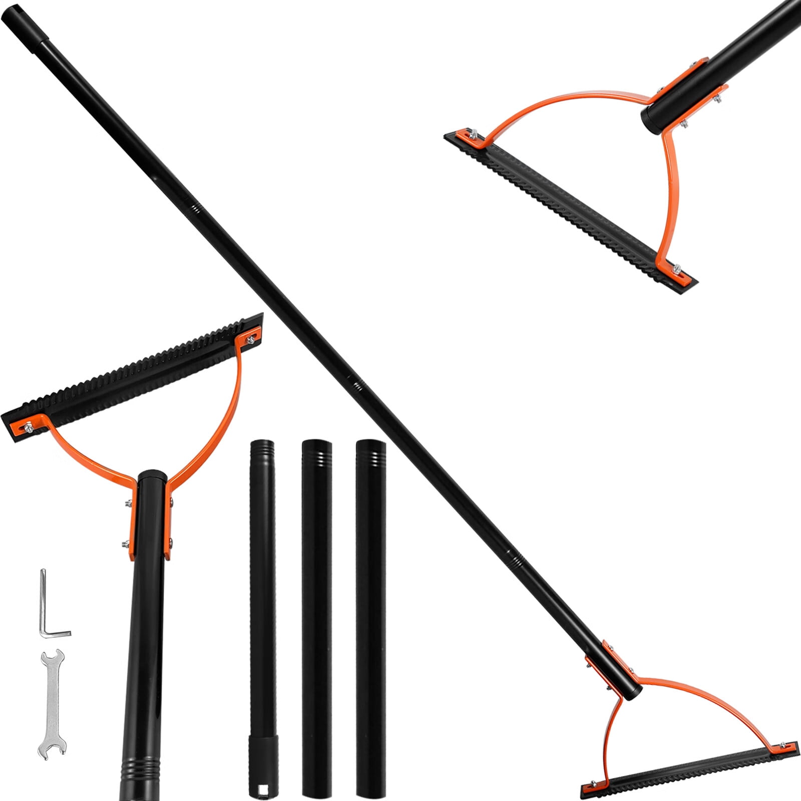 Adifare Grass Whip with DoubleEdged Serrated Sharp Steel Blade Manual