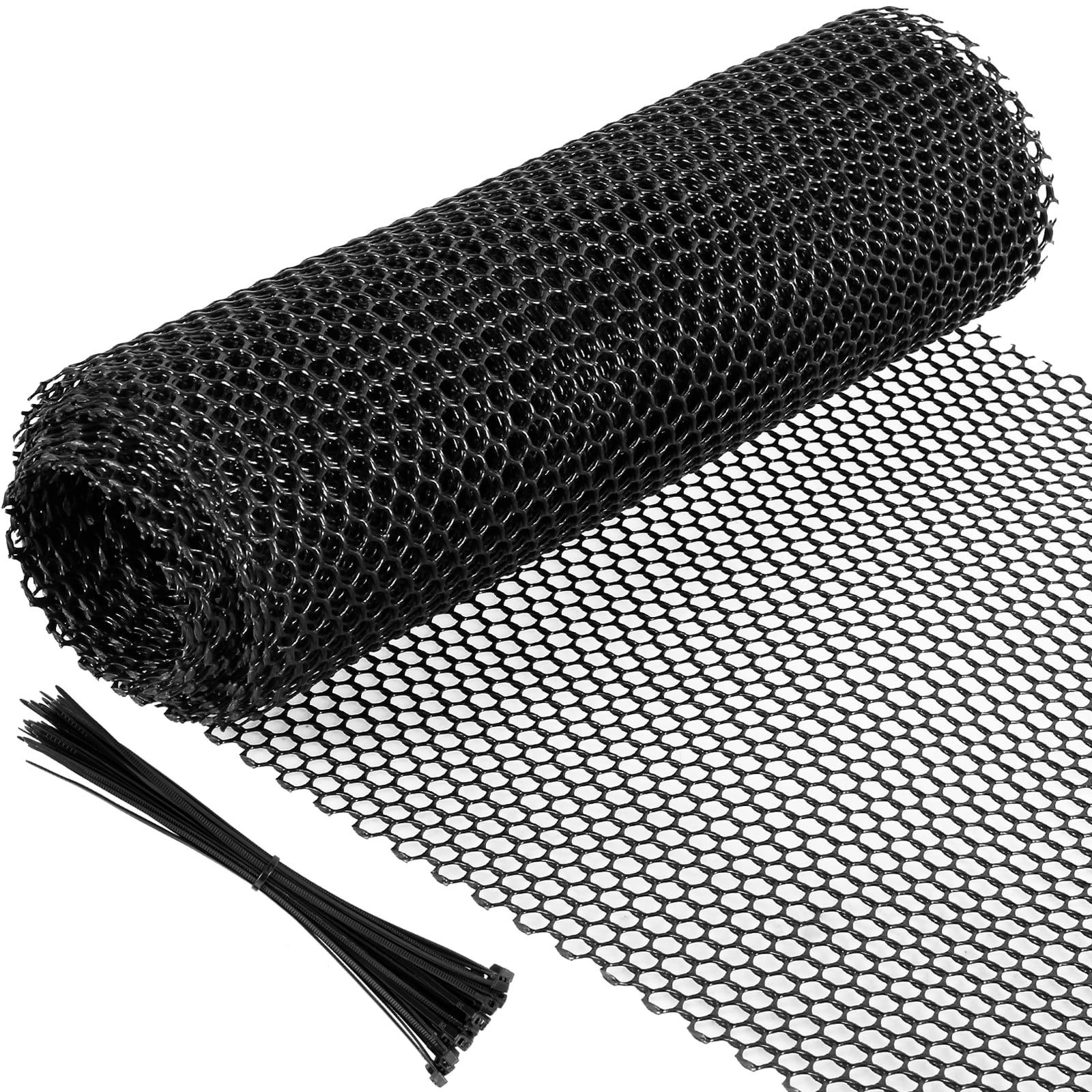 Adifare Mesh Tree Trunk Guard Protectors 19.6 x 1.3ft Flexible Net Tree Guard with 50 Ties