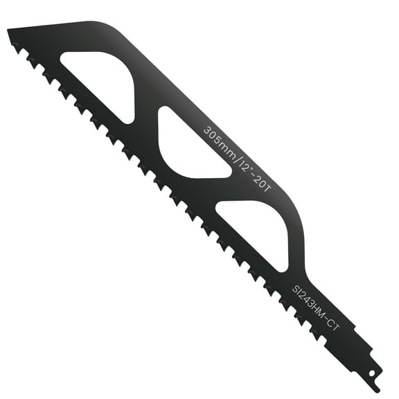 Adifare Reciprocating Saw Blade 9.45/12/18 Inch Carbide Steel Saw Blade Sharp Saw Blade Clean Fast Cutting Woodworking Tool for Brick Cutting Fiber Cement Fiberglass Epoxy Resin