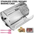 thumbnail image 1 of Adifare Rotisserie Basket,12×18cm 360° Rotary Stainless Steel Rotisserie Cage with Brush Spatula Movable Washable Grill Roaster Drum Air Fryer Grilling Basket for BBQ, 1 of 10