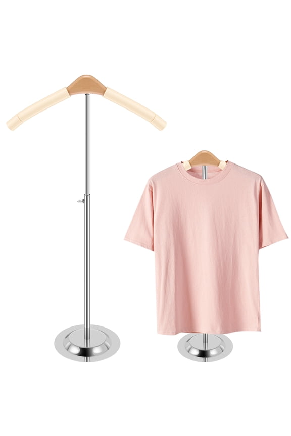 T Shirt Display Stand 40-70cm Height Adjustable Shoulder Stand Shirt Rack Flexible Stable Garment Coat Holder Multipurpose Hanging Clothing Display Rack for Clothing Coat Sweater Jacket