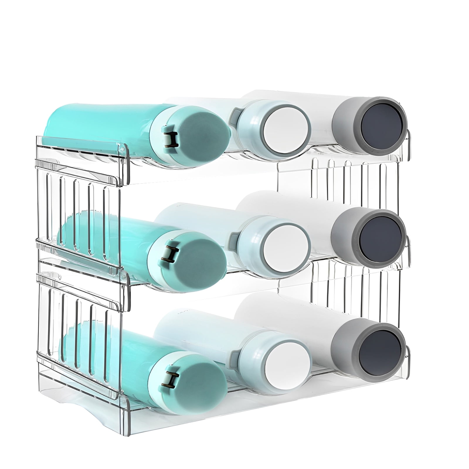Adifare Water Bottle Organizer 3/4 Layer Water Bottle Storage Rack ...