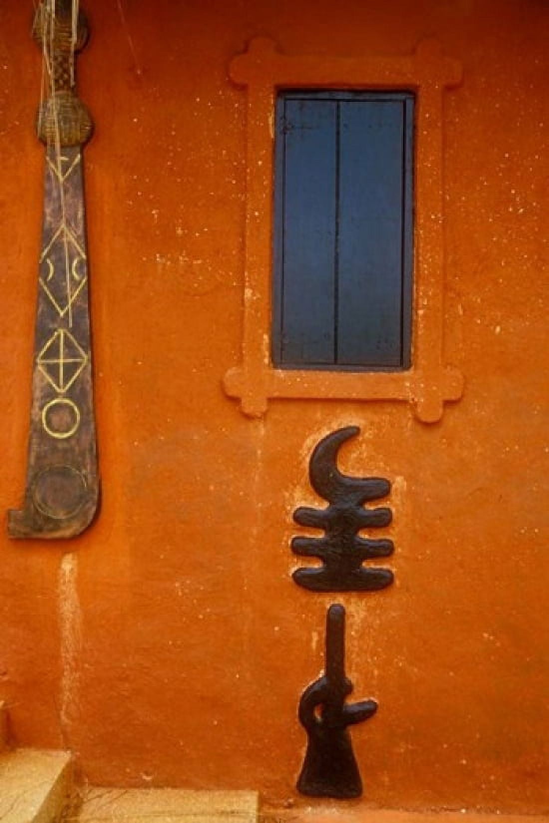 Adinkra Symbols on Shrine to Nana Yaa Asantewaa Ejisu Ghana Canvas Art - Alison Jones DanitaDelimont (12 x 17)