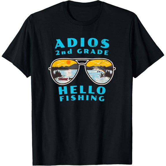 Adios 2Nd Grade Hello Fishing For Who Love To Fish T-Shirt