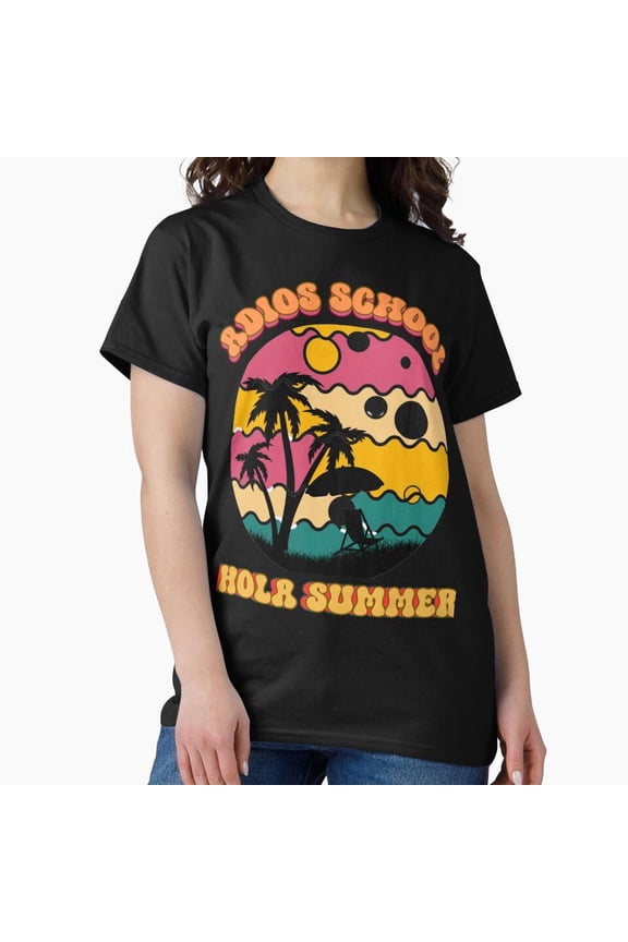 Adios School Hola Summer H3391, Premium Unisex Tee – Extended Sizes Up to 5XL
