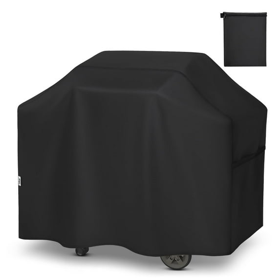 Adiqo 60 Inch Grill Cover for Outdoor Grills up to 58 Inch width, Waterproof BBQ Cover, All Weather Protection, Black