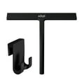 thumbnail image 1 of Adiqo All-Purpose 10" Silicone Shower Squeegee for Bathroom, Shower Doors, Mirrors, Window, and Car Glass - 100% Streak Free, Matte Black, 1 of 7