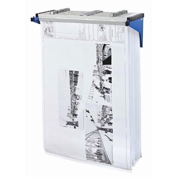 Adir Blueprint Wall Rack - Blueprint Plans Organizer and Construction Plan Holder - Poster Display and Map Rack for Office and Home (Without Blueprint Clamps)