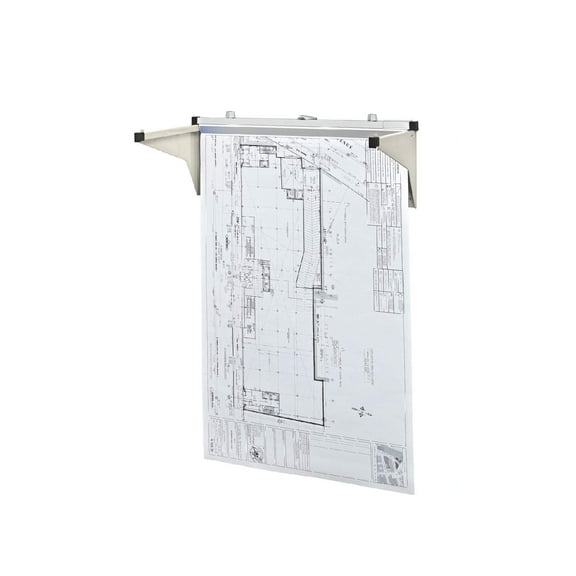 Adir Blueprint Wall Rack - Blueprint Plans Organizer and Construction Plan Holder - Poster Display and Map Rack for Office and Home (Without Blueprint Clamps)