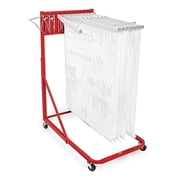 Adir Mobile Blueprint Holder   Construction Plan Rack, Map Organizer, Blueprint Rack, and Poster Display Rack for Jobsite and Office Without Blueprint Clamps