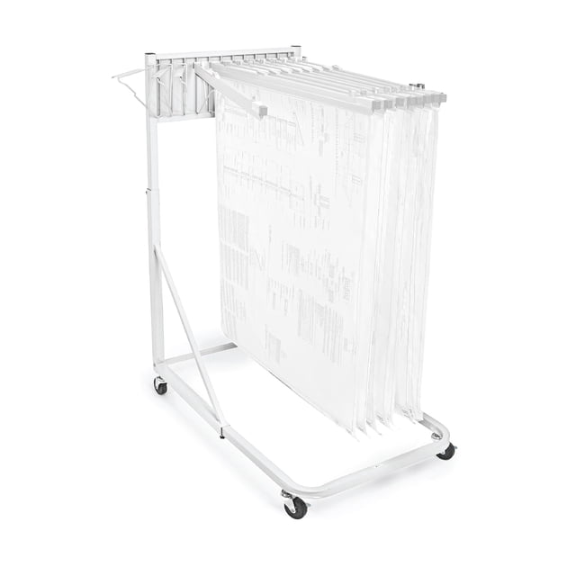 Site Plan Rack Adir Mobile Blueprint Holder – Construction Plan Rack, Map Organizer ...