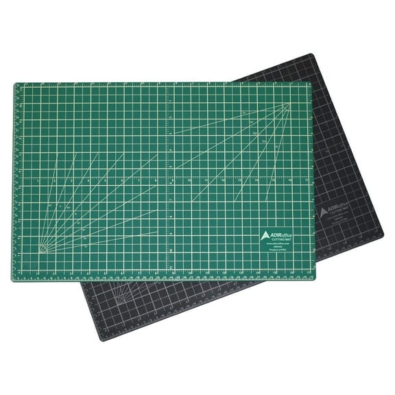 Adir Self Healing Cutting Mat - 18x36 Inches Sew Cutting Mat and Quilt Cutting Mat with 5 Layers, Double Sided Cutting Mat for Crafts - Reversible Non-Slip Cutting Pad with Grid