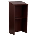 thumbnail image 1 of Adir Wooden Podium Stand - Speaking Podium with Storage Shelf, Hostess Stand for Restaurant, Lecture Podium, (46.25 Inches, Mahogany), 1 of 1