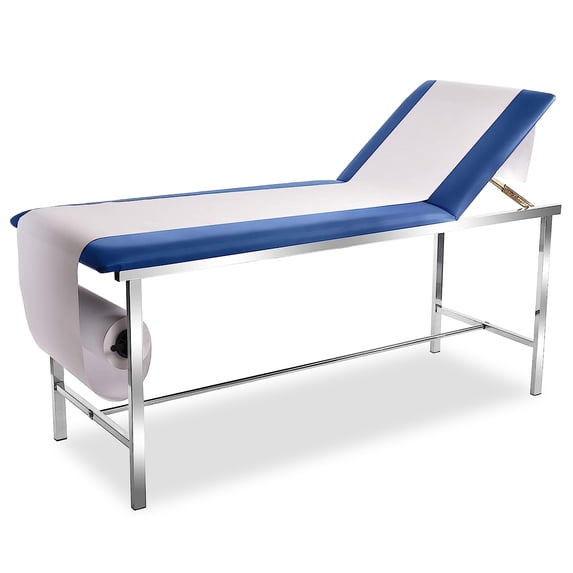 AdirMed Exam Table with Paper Towel Roll Dispenser - Medical Treatment Tables - Adjustable Physical Therapy Patient Examination Bed, Durable, Low Maintenance and Holds Up to 440 Lbs (Blue)